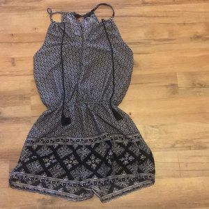 Black and white romper